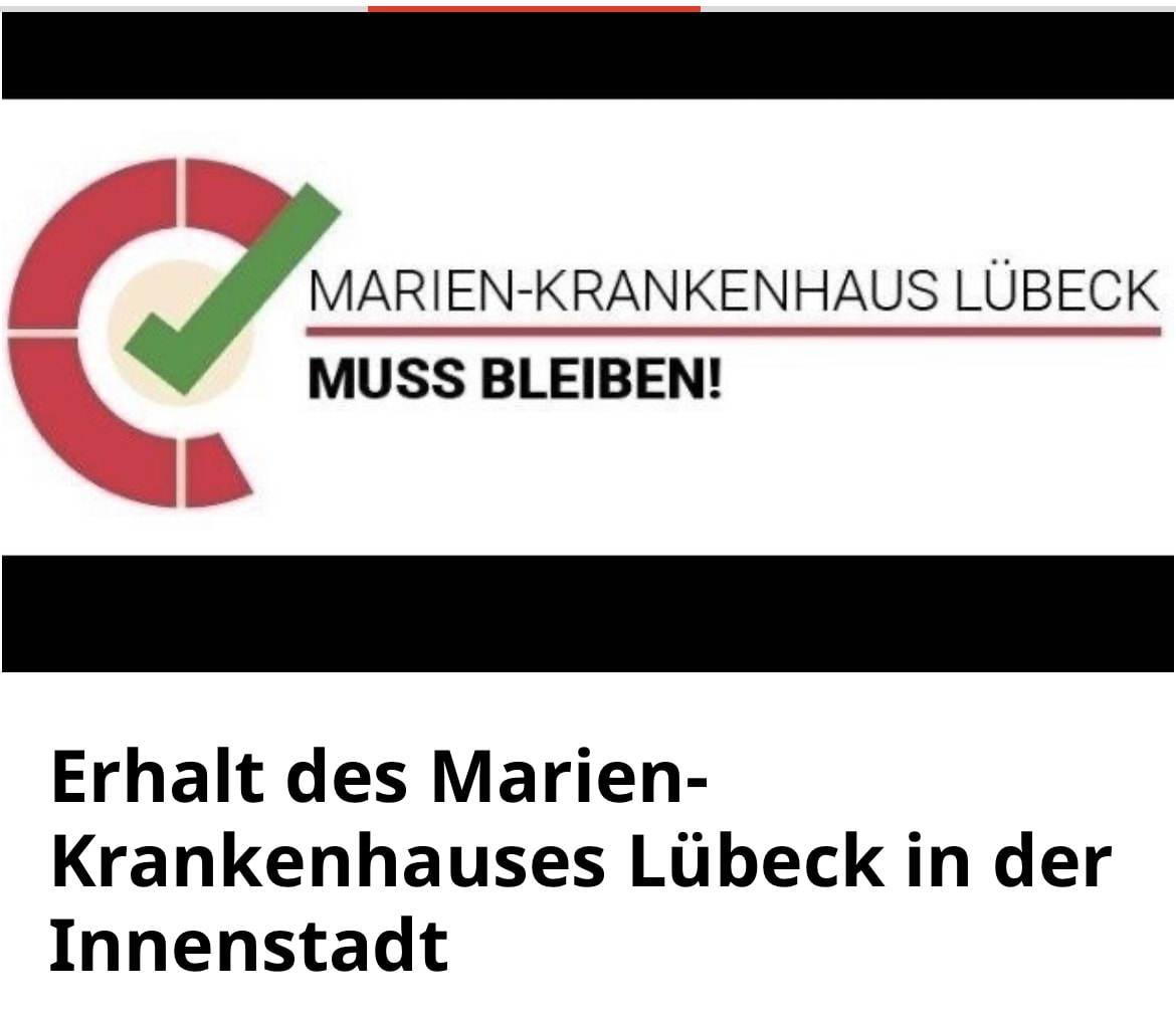 Petition zum Erhalt des Marienkrankenhauses Lübeck in der Innenstadt gestartet