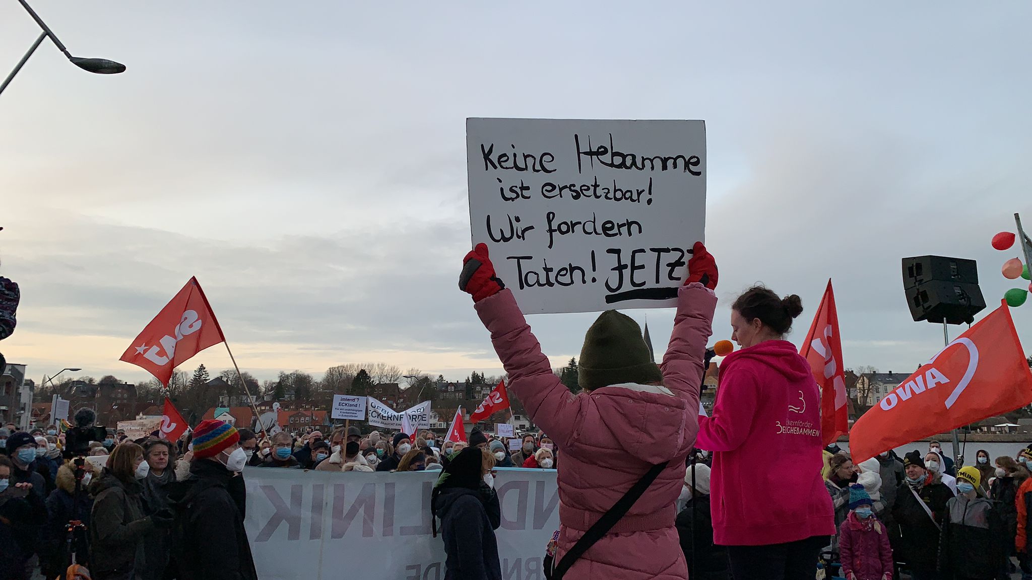Kundgebung in Eckernförde am 12.02.2022